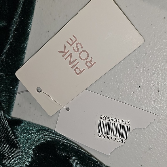 Pink Rose x Dry Goods Evergreen Velour Long Sleeves Cardigan Jacket XS NWT - Picture 3 of 16